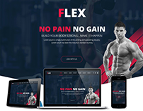 FLEX : bodybuilding landing page