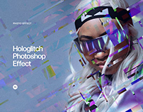 Hologlitch Photo Effect by Pixelbuddha