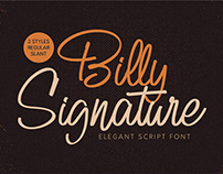 Free Billy Signature Script Font