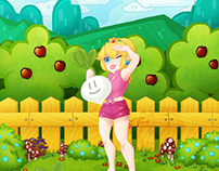 Illustration: Princess Peach Garden