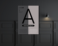 Avenir Next Typography Poster
