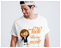 T-Shirt Design | You Look So Much Better You Smile