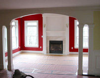 FLUTED ARCHWAY & FIREPLACE