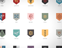 Sigils of the Houses of Westeros poster