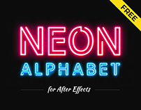 Free Neon Alphabet