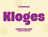 Kloges Luxury Food Font