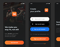 UX/UI MoveIt Fitness Mobile App