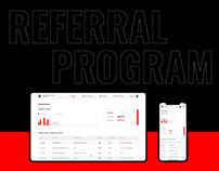 Referral program and landing page
