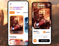 Avengers NFT App UI Concept