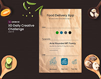 Food Delivery. Adobe XD Daily Creative Challenge