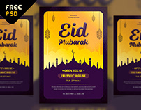 Eid Mubarak Flyer Free PSD