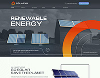 Solarys - Website Template (Ongoing work)