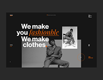 Fashion Studio | Web page and mobile app concept