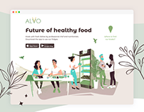 Website for Foodtech Startup Alvo