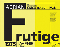 Adrian Frutiger Type Poster