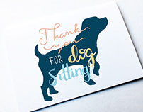 Typographic Greetings Cards