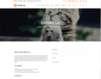 Contact Page - Petshop WordPress Theme