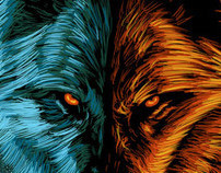 Fire And Ice Wolf