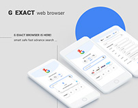 G Exact Web Browser Application UI/UX Design
