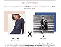 Collaboration Balzac Paris x Charlie Paris