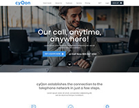 cyQon website design