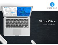(Freebie) VOffice - Landing Page