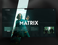 The Matrix concept landing page