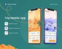 Trip mobile app design