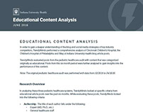 IU Health Education Content Analysis Audit