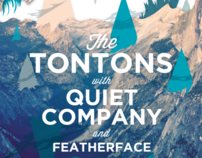 The Tontons & Quiet Company Concert Poster