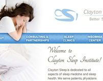 Clayton Sleep website redesign