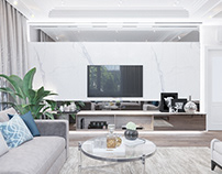 A bright and laconic interior of apartment