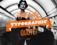 The daily typographic quote