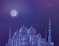 sheikh zayed mosque Illustration