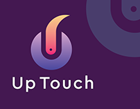 Up Touch Logo Design ( Letter U + Power Button Icon )