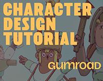 Character Design Tutorial ready on Gumroad! 🌞