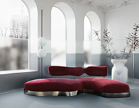 Sofa Cicatrice. Furniture design