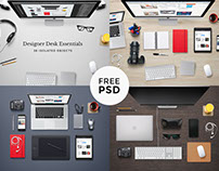 Designer desk essentials – PSD