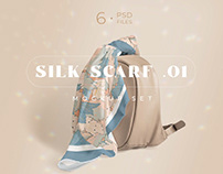Silk Scarf Mockup Set