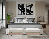 Serene Simplicity: Neutral Master Bedroom Retreat