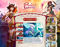 Perfect World Game Landing Page