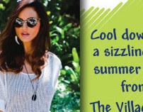 Ad for The Village Fox Boutique in PineStraw Magazine