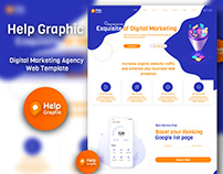 Digital Marketing Agency UI UX project xd template