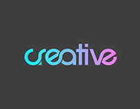 Creative connected text logo