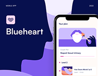 Blueheart. Digital sex therapy mental health mobile app
