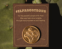 Pin Design: #ElPasoStrong Poppy Pin.