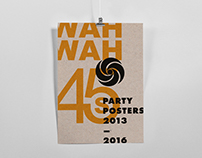 Wah Wah 45s posters 2013-2016