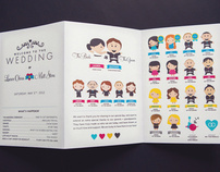CMYK Themed Wedding Invites and more