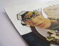 collage on postcards