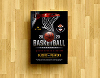 Free Basketball Playoff Flyer Design Template PSD